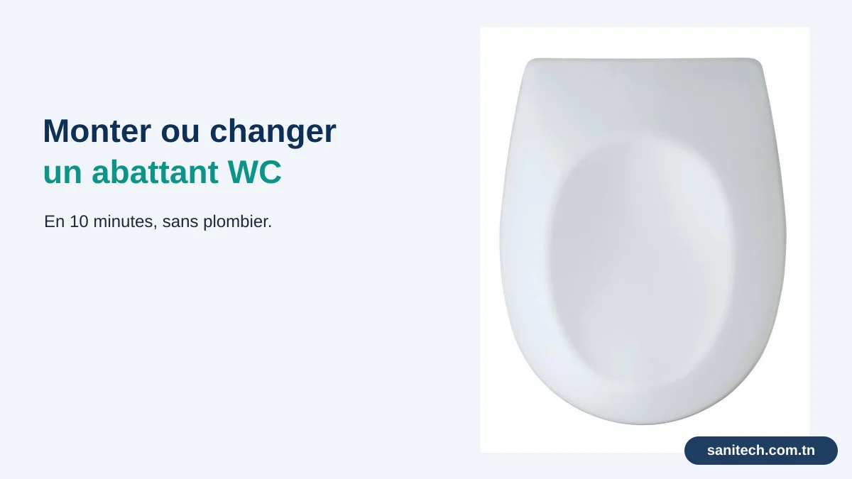 Comment monter ou changer un abattant WC (sans plombier)